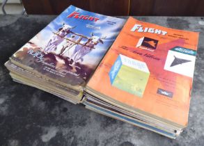 A selection of 'Flight' magazines from the 1950s