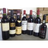 Wine and port: to include a bottle of 1985 Grand Vin de Leoville Saint Julien