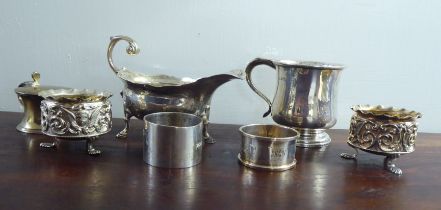 Silver collectables: to include mainly tableware  mixed marks