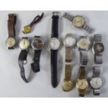 Variously cased and strapped wristwatches with examples by Seiko, Rotary, Tisot, Isio and Raymond