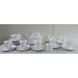 A Shelley china six person tea set; and some spares