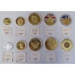 Collectors coins: to include a United States gold plated twenty dollar