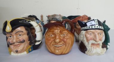 Royal Doulton and other china character jugs: to include 'Viking'  D6496