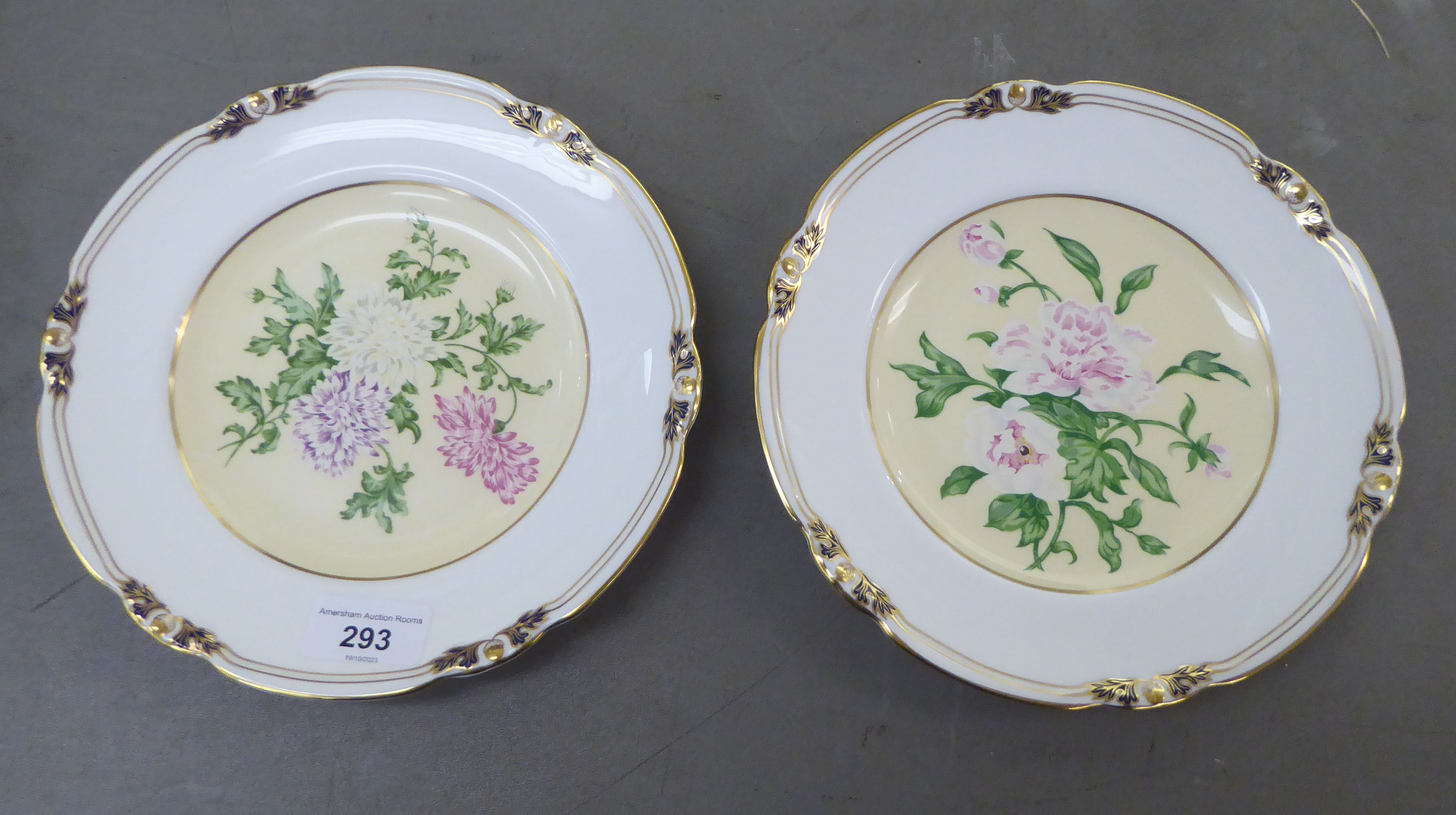 Ceramics: to include Royal Crown Derby china plates; Spode china plates  7" & 8"dia; and Halcion - Image 2 of 6