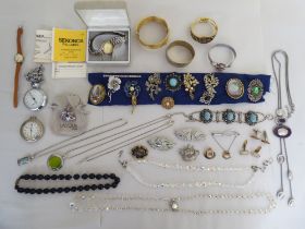 Items of personal ornament: to include brooches, watches and bead necklaces