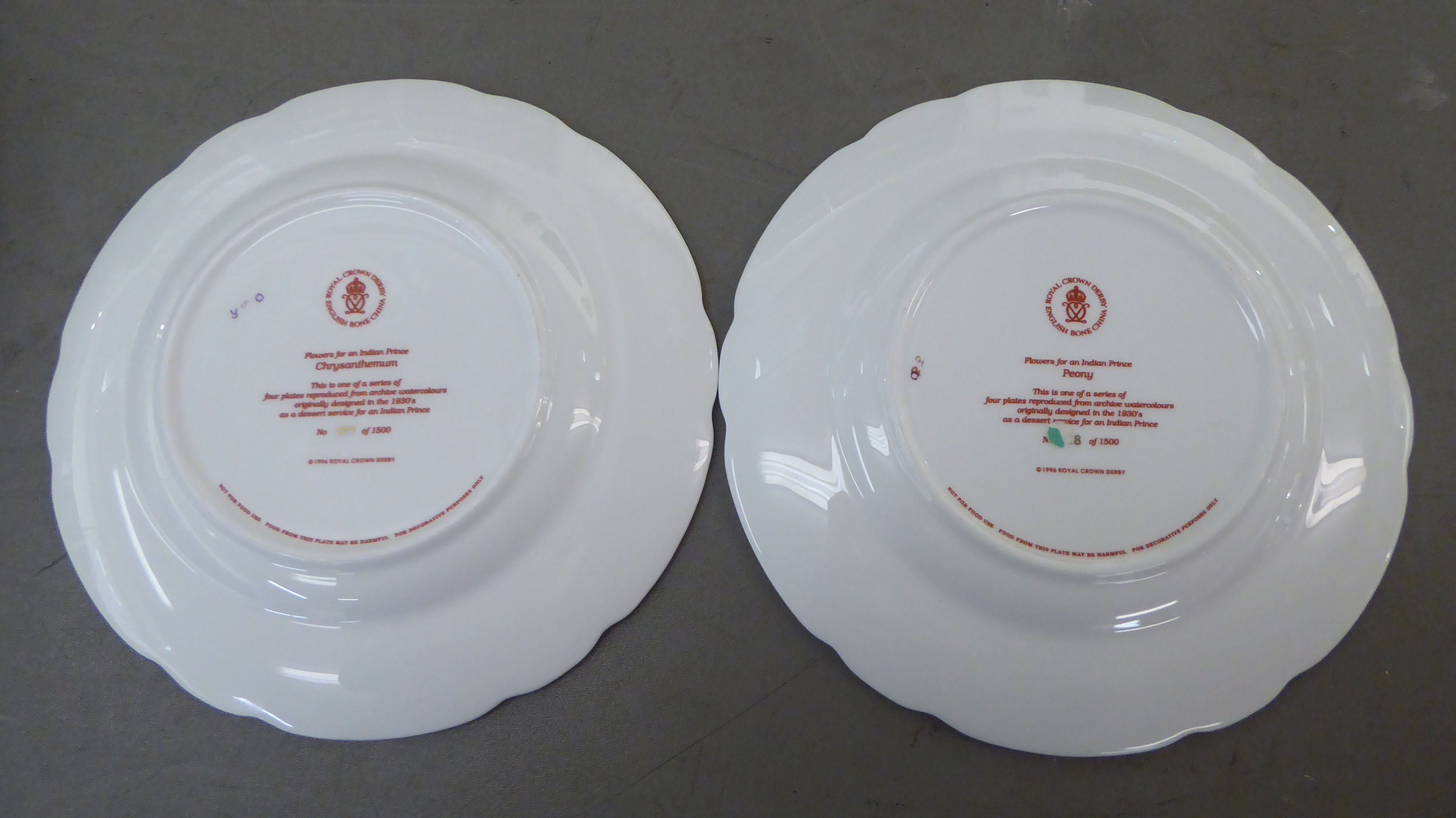 Ceramics: to include Royal Crown Derby china plates; Spode china plates  7" & 8"dia; and Halcion - Image 3 of 6