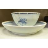 A Tek-Sing treasures porcelain tea bowl and saucer  bears a Nagel Auctions label