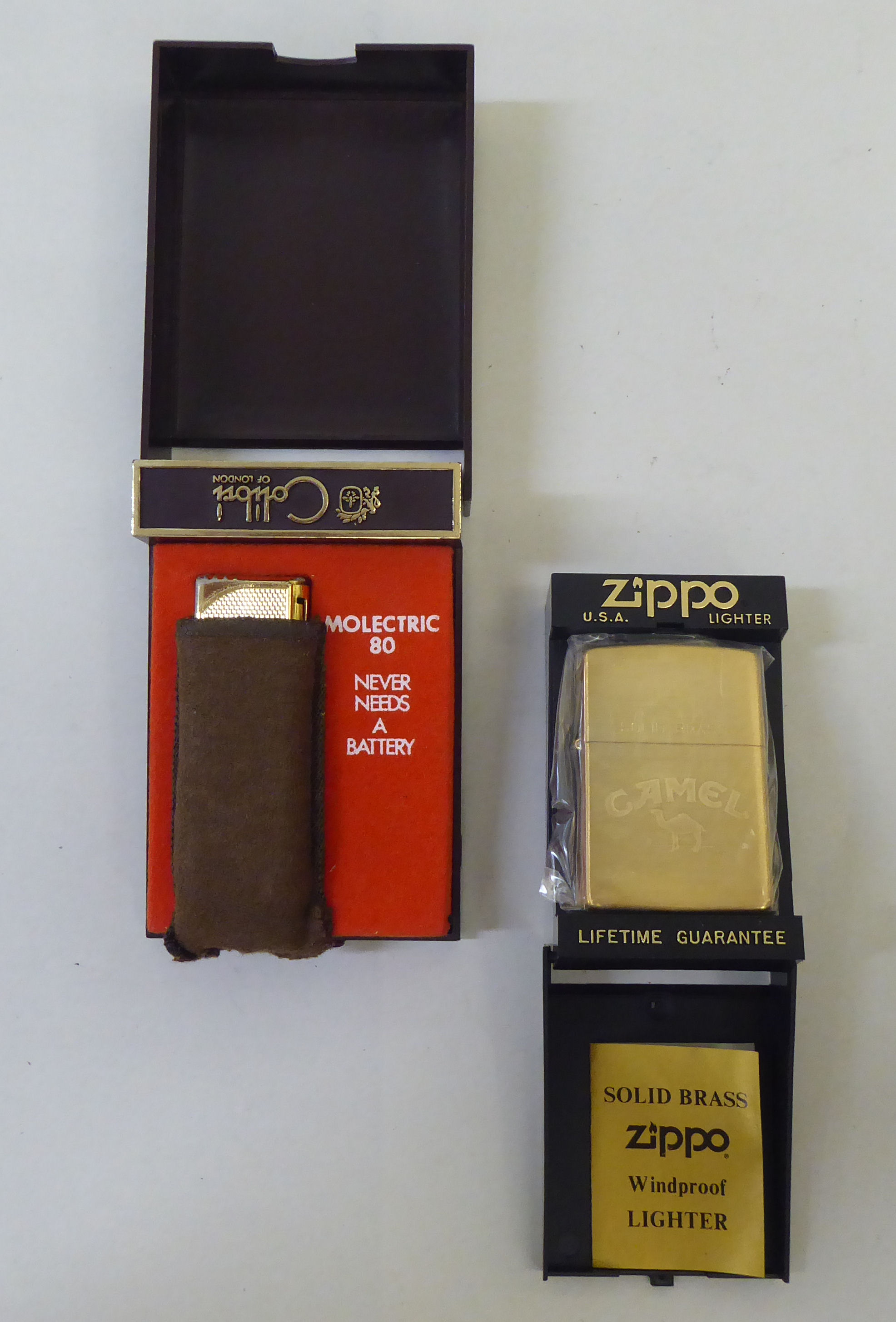 Various petrol filled cigarette lighters: to include a Zippo and a Camel - Image 3 of 6