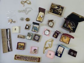 Jewellery, watches and collectables: to include a Victorian silver cased pocket watch, faced by an