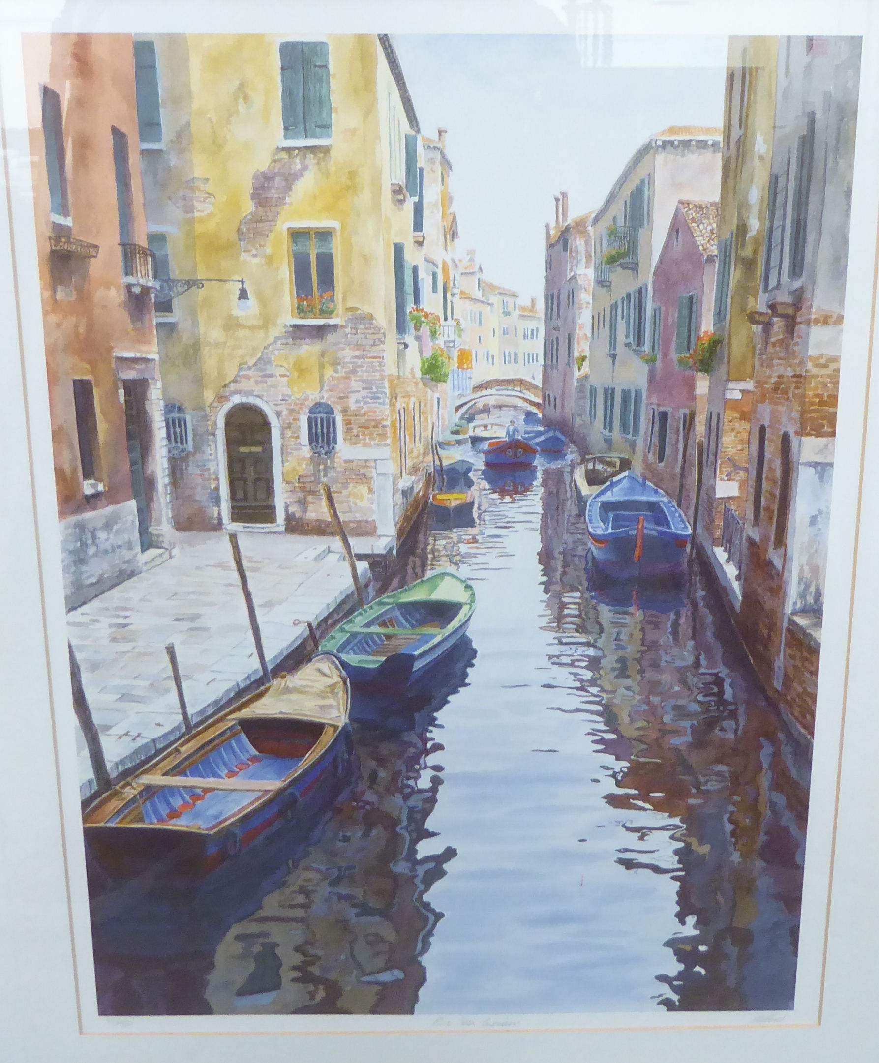 After M Wood - 'Rio dei Curmini'  Limited Edition 227/350 coloured print  bears a pencil - Image 2 of 6