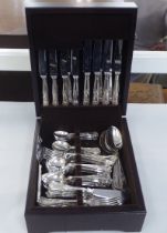 A canteen of EPNS and stainless steel Kings pattern cutlery: to include a fish slice