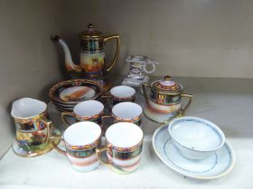Ceramics: to include a Dresden porcelain chamberstick  8"h