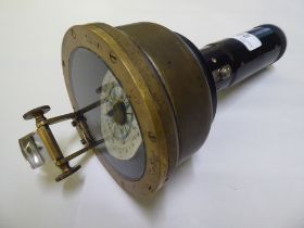 A World War II RAF range finder handheld compass  no.GA/1248