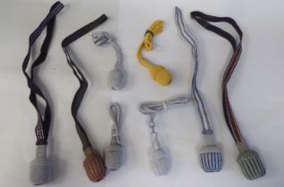 A random selection of German military dagger/sword knots (Please Note: this lot is subject to the