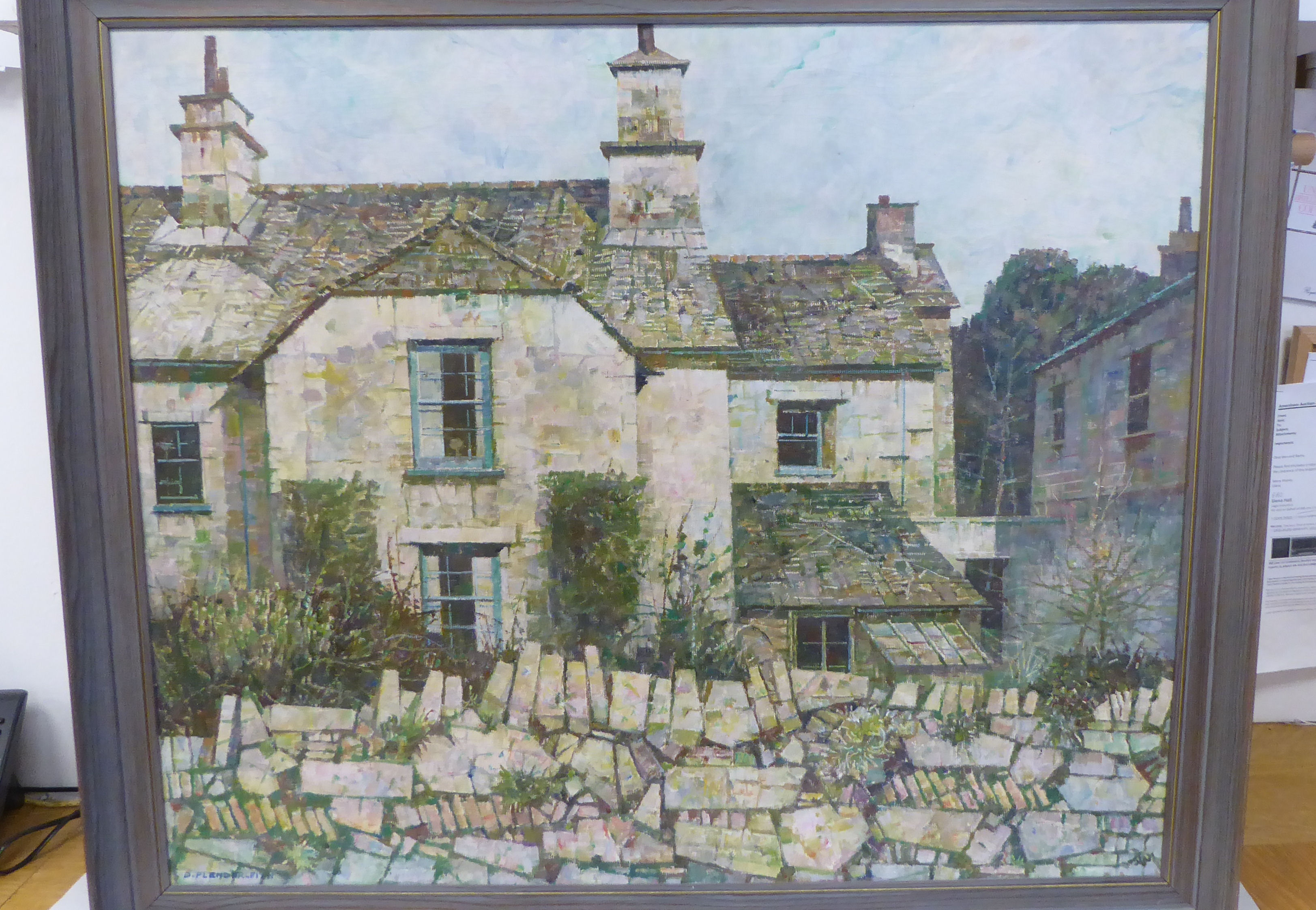 TD Plenderleith - 'Cottage in Crantock, Cornwall'  oil on board  bears a signature  24" x 29" - Image 2 of 6