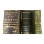 Books, 19thC leather bound issues: to include 'La Normandie'