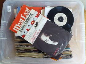 Vinyl 45rpm singles: to include Meat Loaf, Poison, Wings, Abba, Phil Collins, UB40 and Tom Jones