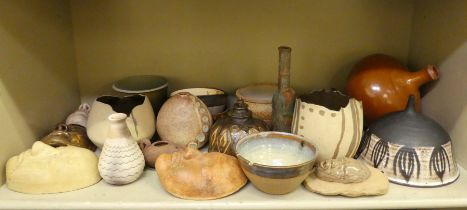 Studio pottery: to include a stoneware, salt glazed pottery bowl  6"dia