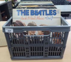 Vinyl albums, mainly rock and pop: to include 'The Beatles', 'Blondie', 'Eurythmics', 'Dire