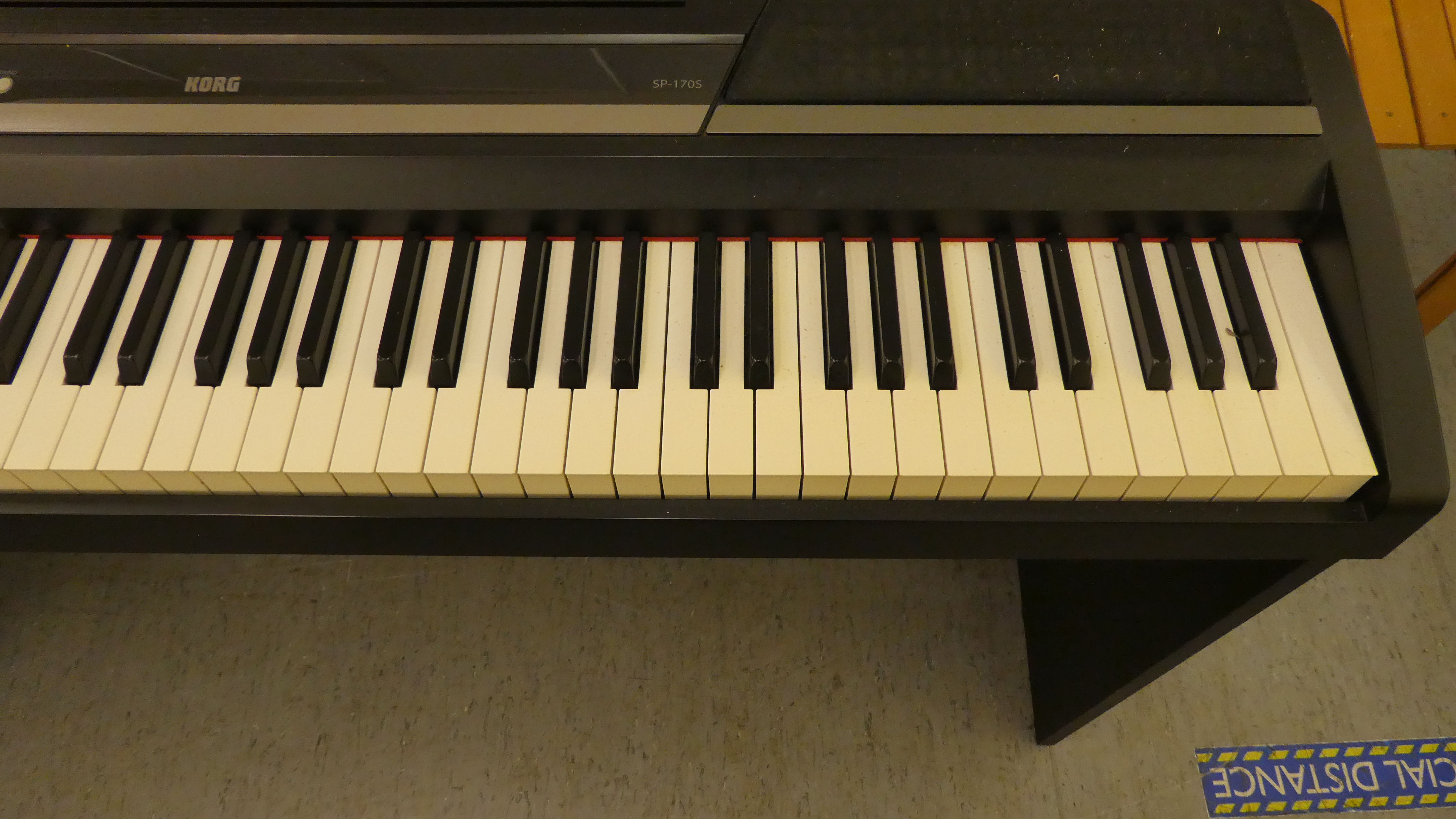 A Korg model no. SP-1705 electric piano  29"h  52"w - Image 4 of 5