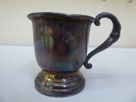 A silver Christening mug  Birmingham 1963