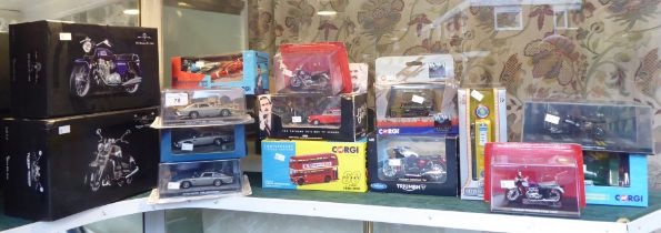 Diecast model vehicles: to include 007 James Bond themed cars with examples by Atlas Collections