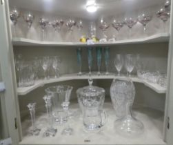 Glassware: to include pedestal wines; Champagne flutes, and other tableware