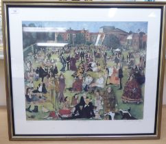 After Sue McCartney Snape - 'Glynbourne'  Limited Edition 647/750 coloured print  bears a pencil