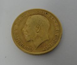 A George V sovereign, St George on the obverse  1914
