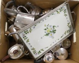 Silver plate: to include teapots  various designs