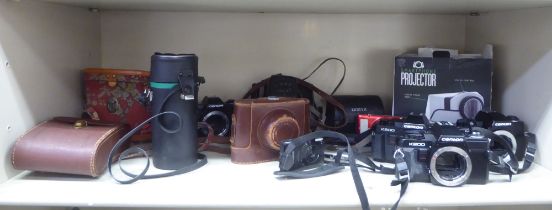 Photographic and optical equipment: to include a Canton K200; and a pair of Tasco binoculars