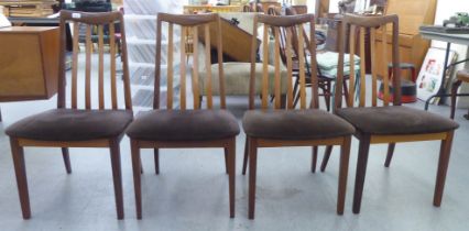 A set of four G-Plan teak Fresco dining chairs