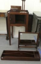 19th & 20thC wooden items: to include furniture; boxes of various purpose; and a mahogany cutlery