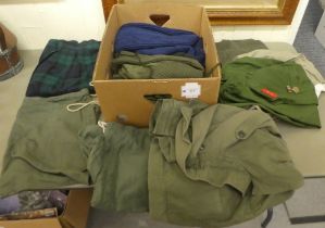 Military uniform: to include shirts and jerseys  (Please Note: this lot is subject to the