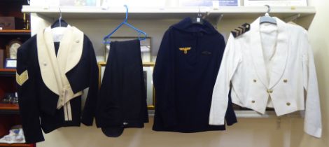 Military uniforms: to include naval examples  (Please Note: this lot is subject to the statement