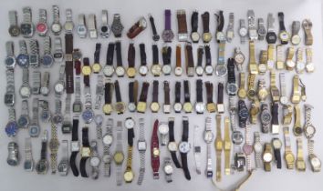 Variously cased and strapped wristwatches