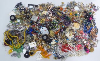 Costume jewellery: to include coloured bead necklaces