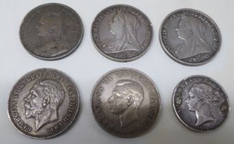 Uncollated Victorian to George VI period British coins: to include two 1889 Crowns