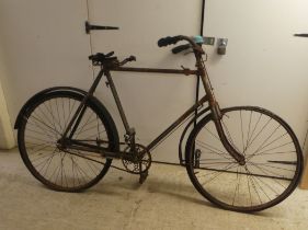 An interwar period bicycle with a BSA gear wheel and 27"dia tyres