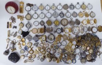 A miscellany of vintage and later watches: to include open face pocket, pendant and novelty; and a