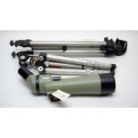 An Opticron Classic IF. MK. II telescope, and two tripods