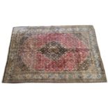 A pure silk Ghom carpet