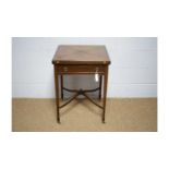 An early 20th Century mahogany envelope card table.