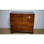 A Georgian mahogany chest.