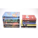 The first four vols of Rick Riordan; together with first five vols of Charlie Higson,