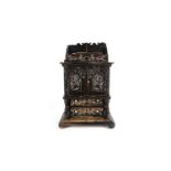 A 19th Century Anglo-Indian ebony correspondence cabinet,