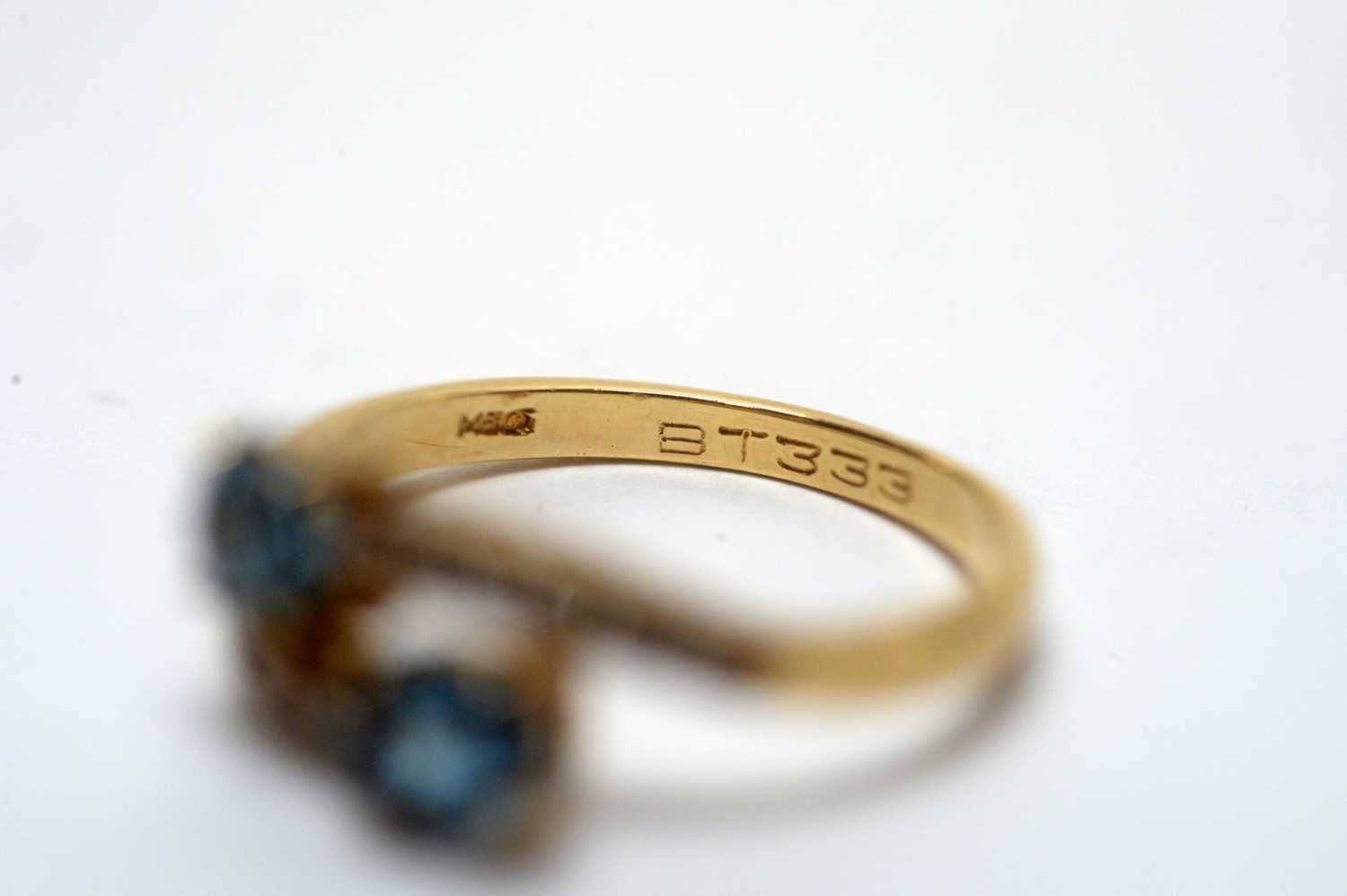 A topaz and diamond ring, - Image 2 of 8