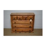 An Asian hardwood chest.