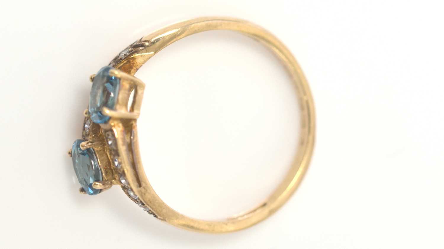 A topaz and diamond ring, - Image 3 of 8