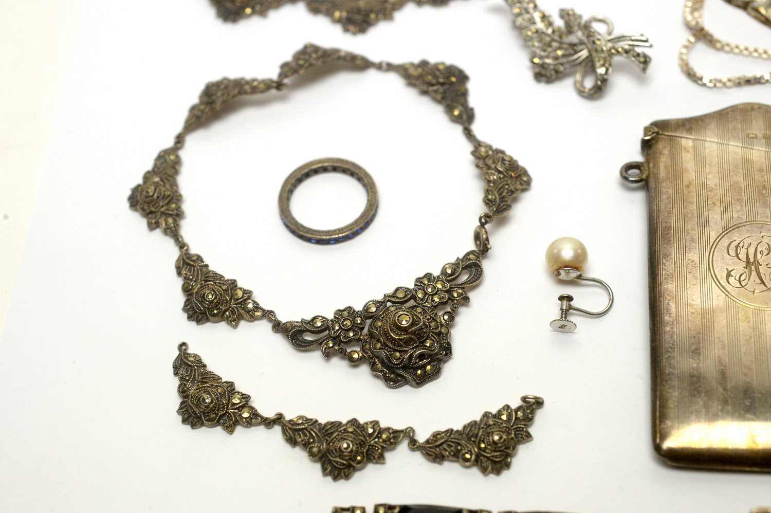 A selection of silver and other jewellery, - Image 3 of 7